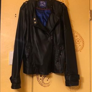 Faux-Leather moto Jacket